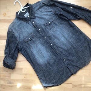PD&C Charcoal Button Down Shirt